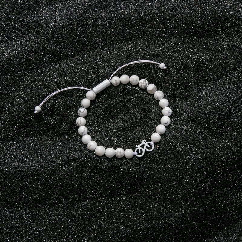 Marble Bike Beaded Bracelet