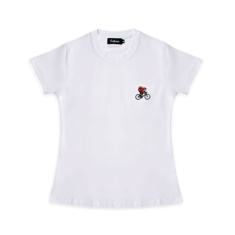 Santa Biker T-shirt in white female