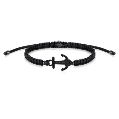 Black Anchor Braided zapestnica