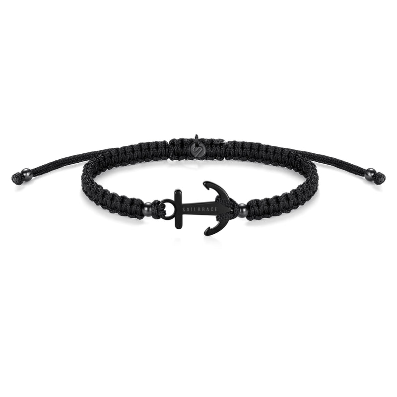 Black Anchor Braided zapestnica