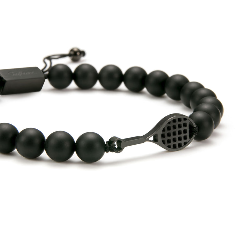 Pulsera Black Tennis Beaded 