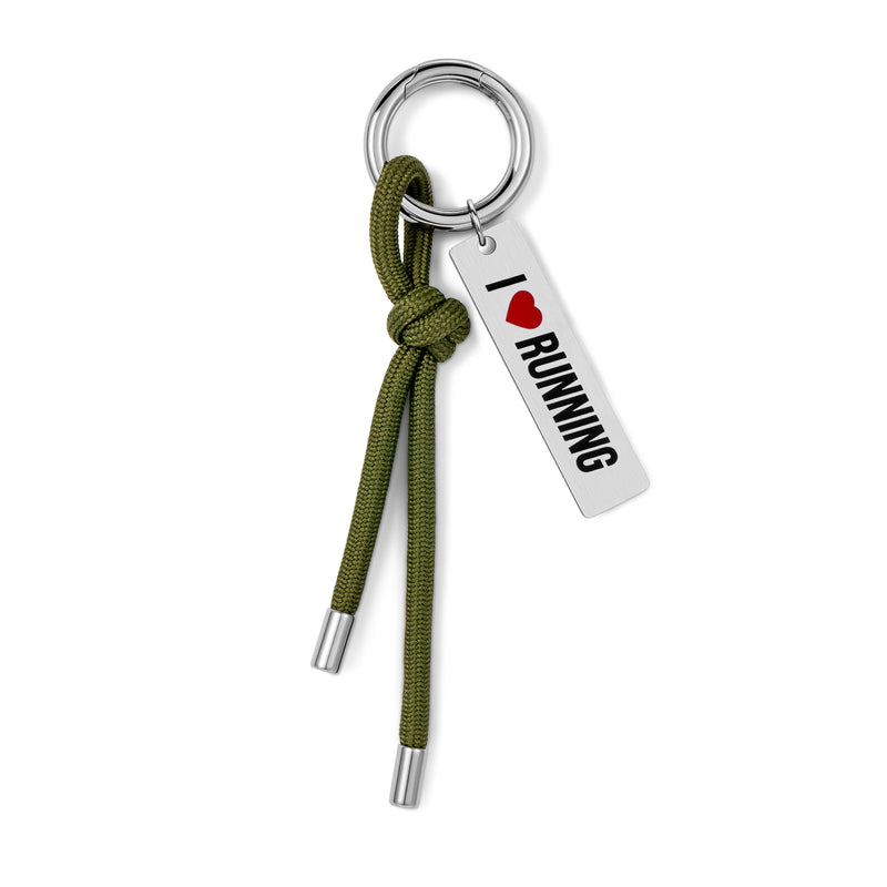 I ❤️ RUNNING Keychain