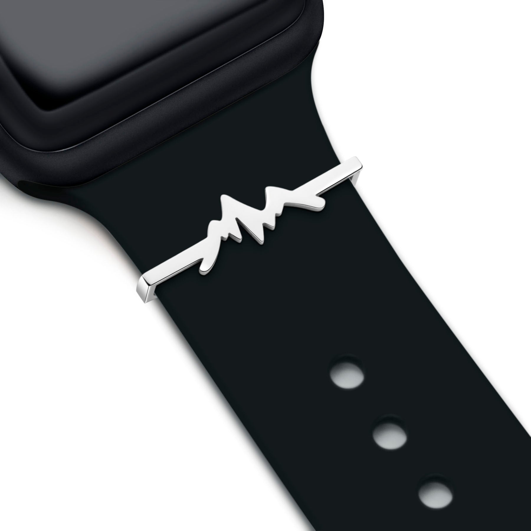 Silberner Berg Anhänger + Band