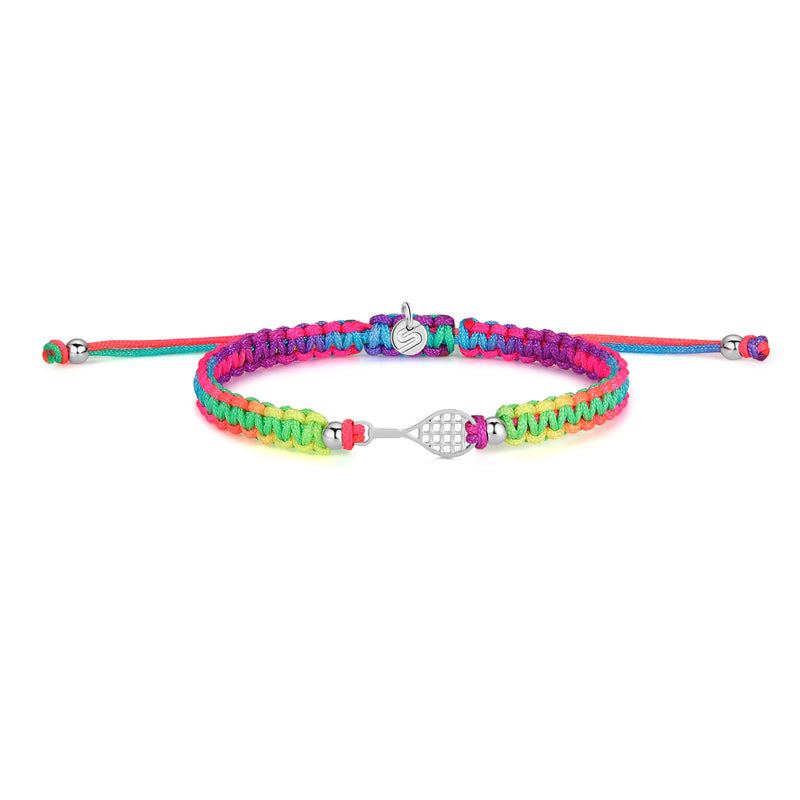 Silver Tennis CHROMATIC Braided Bracelet