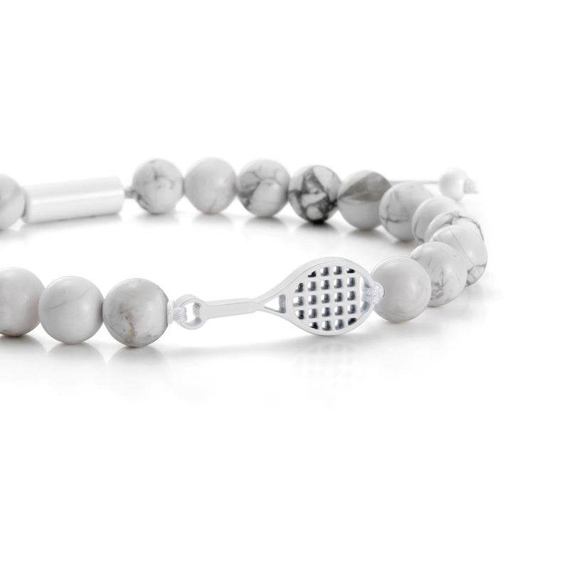 Marble Tennis Beaded Bracelet