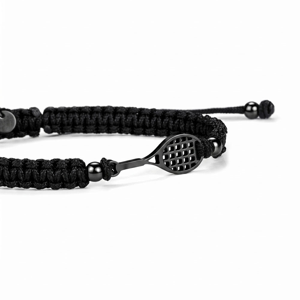 Silver Tennis Braided Armband
