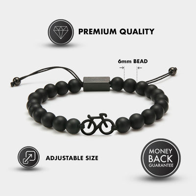 Pulsera Black Bike Beaded