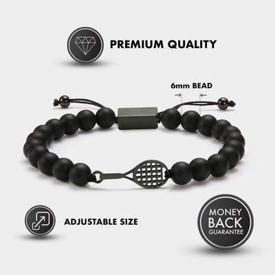 Pulsera Black Tennis Beaded 