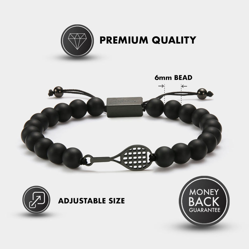 Pulsera Black Tennis Beaded 