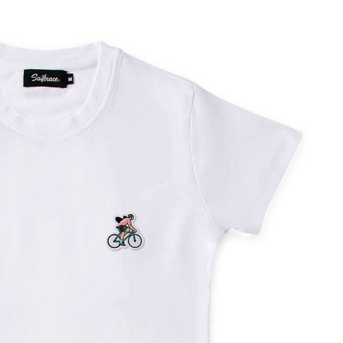 Bike Bella T-shirt in white