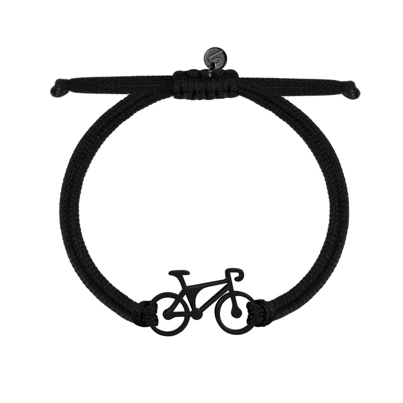 Black Road Bike Bracelet