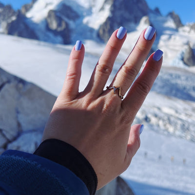 Anello Rose Gold Mountain 