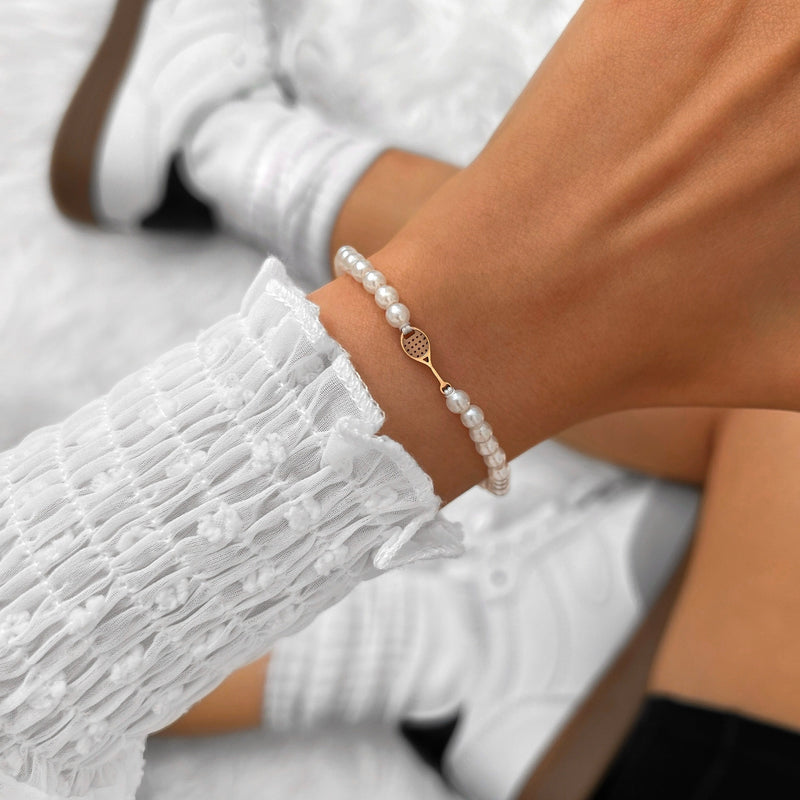 Pulsera Pearl Rose Tennis