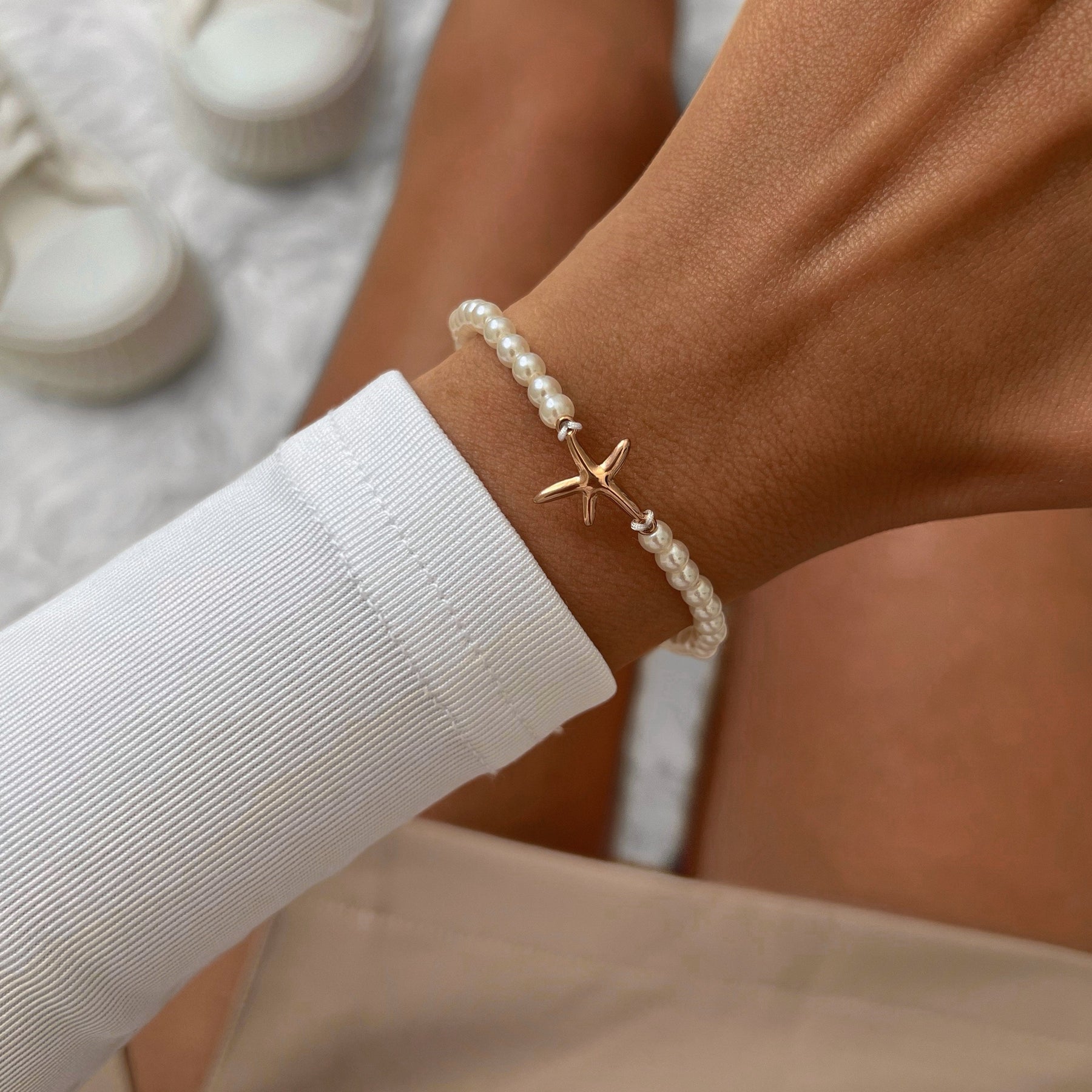 Sea star pearl bracelet discount