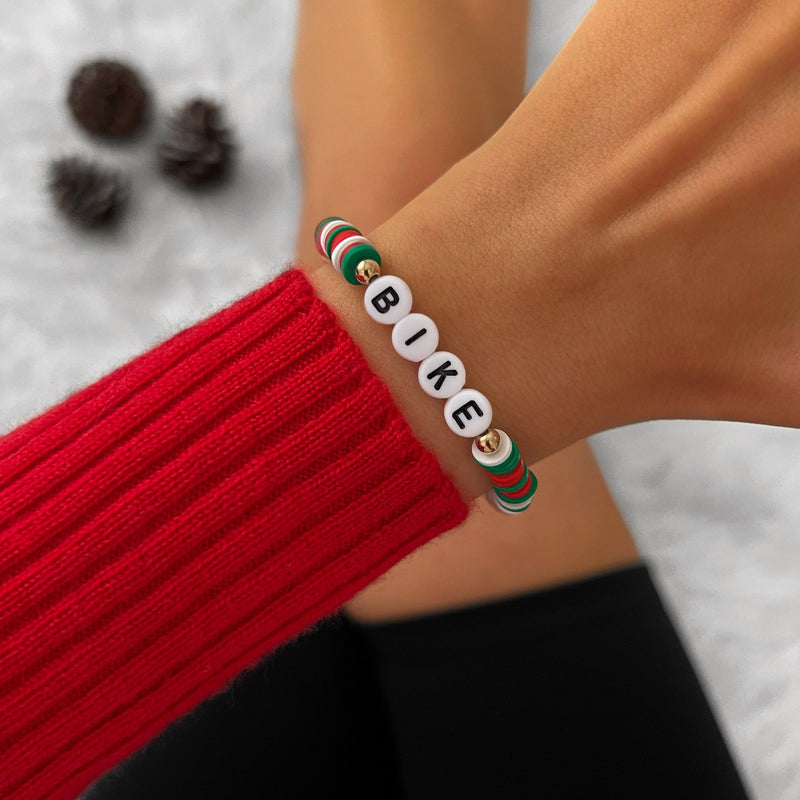 Bike Beaded Bracelet