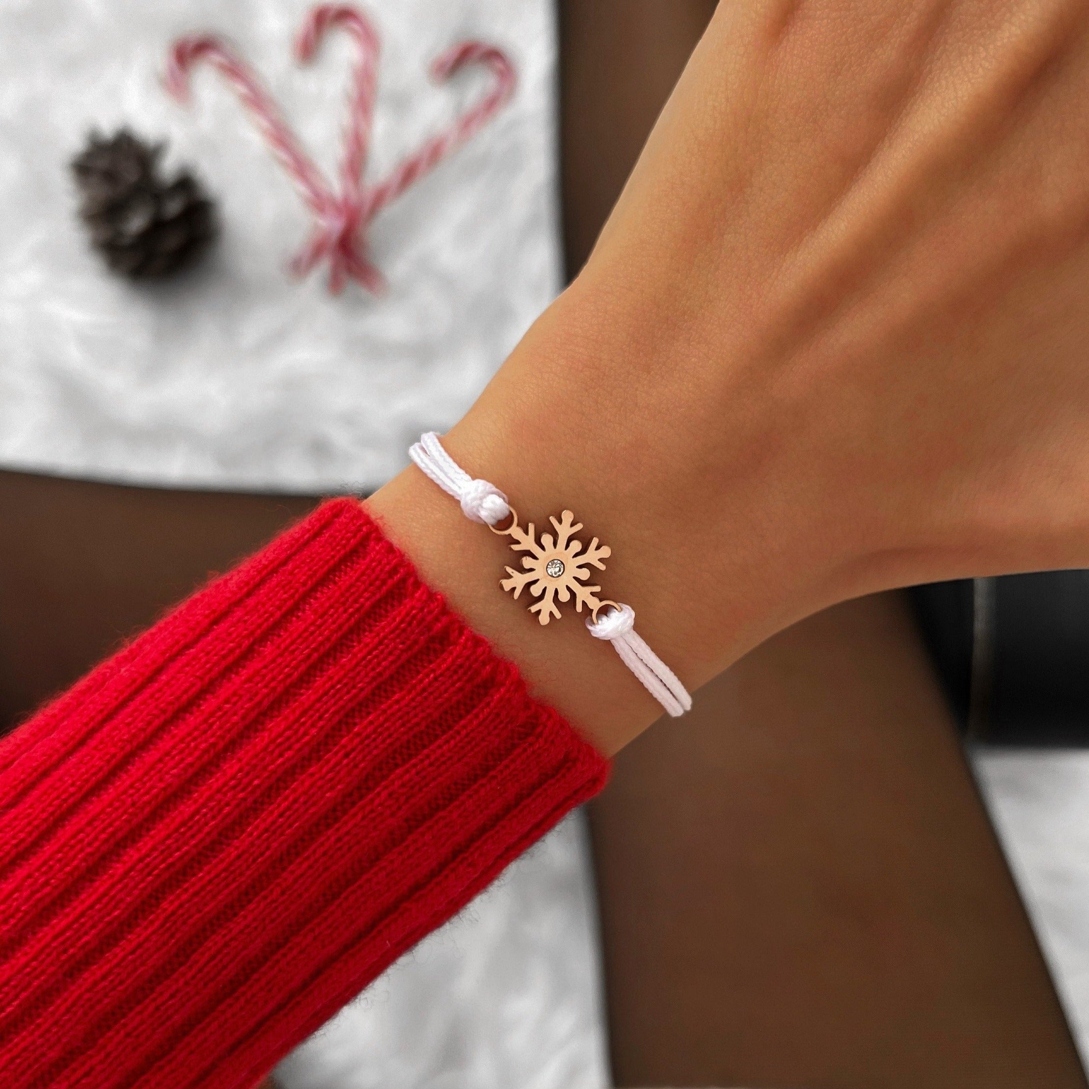 Gefrorenes Schneeflocken-Armband
