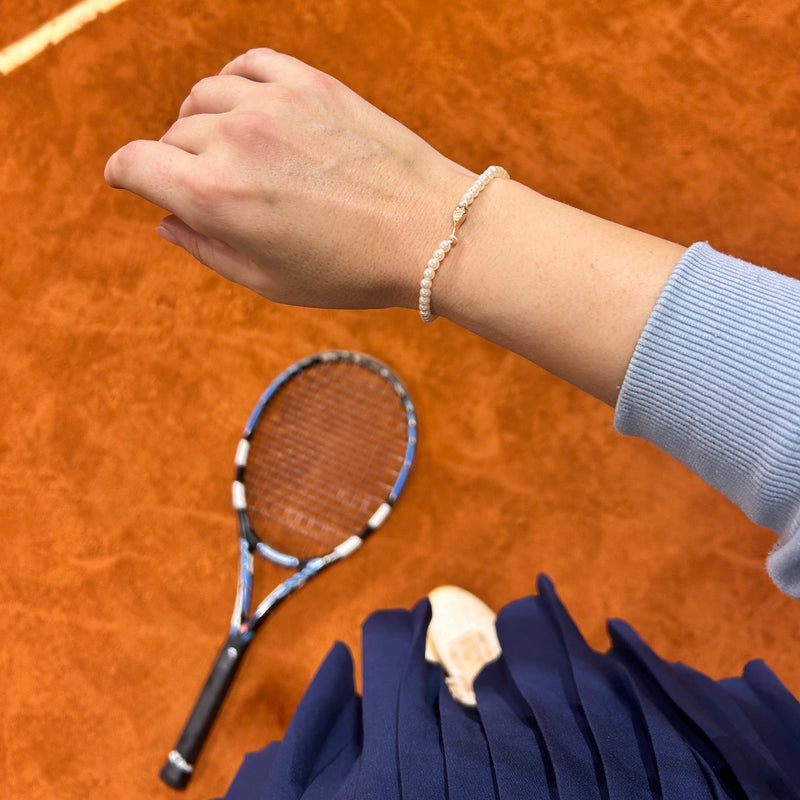 Pulsera Pearl Rose Tennis