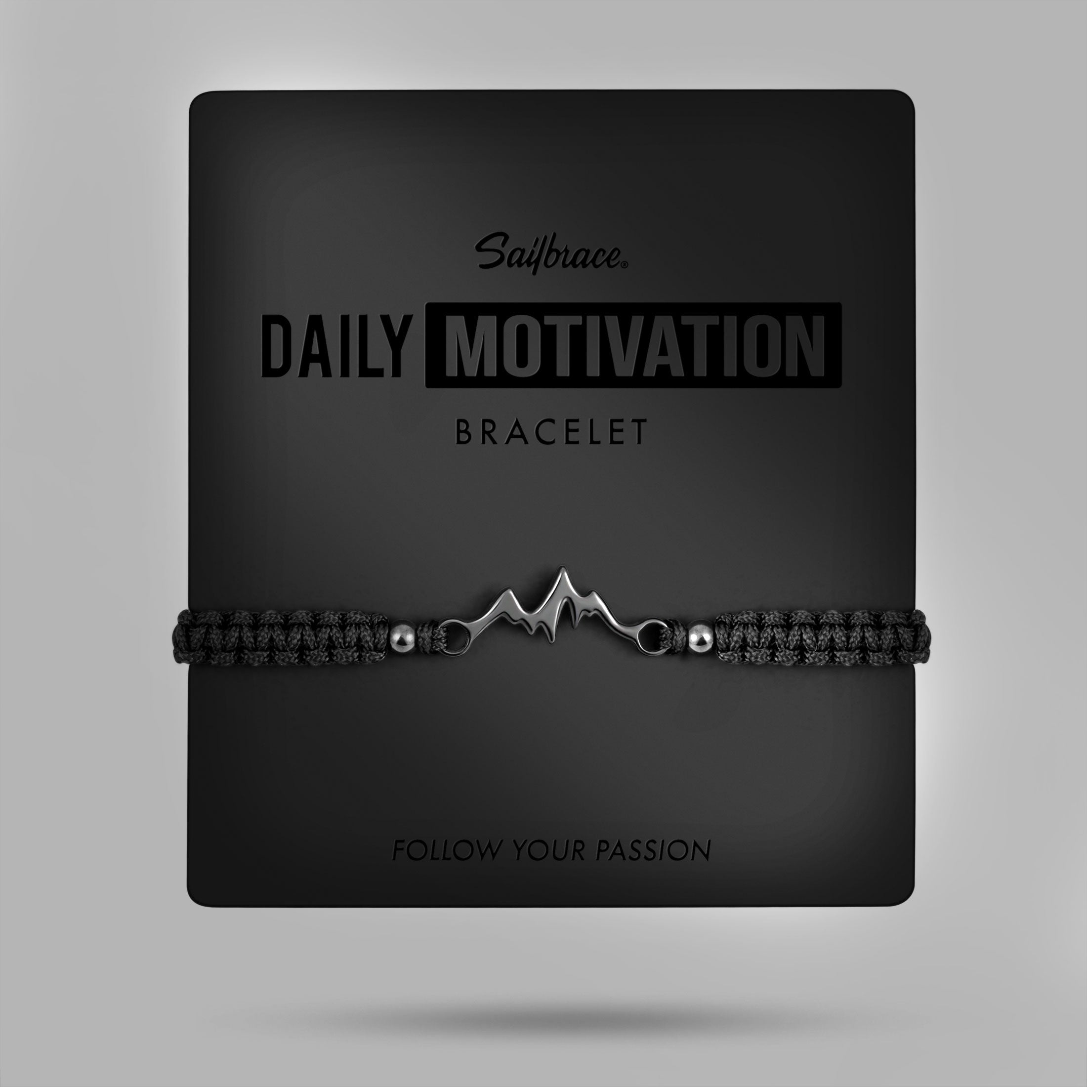 All Black Mountain Braided Bracelet