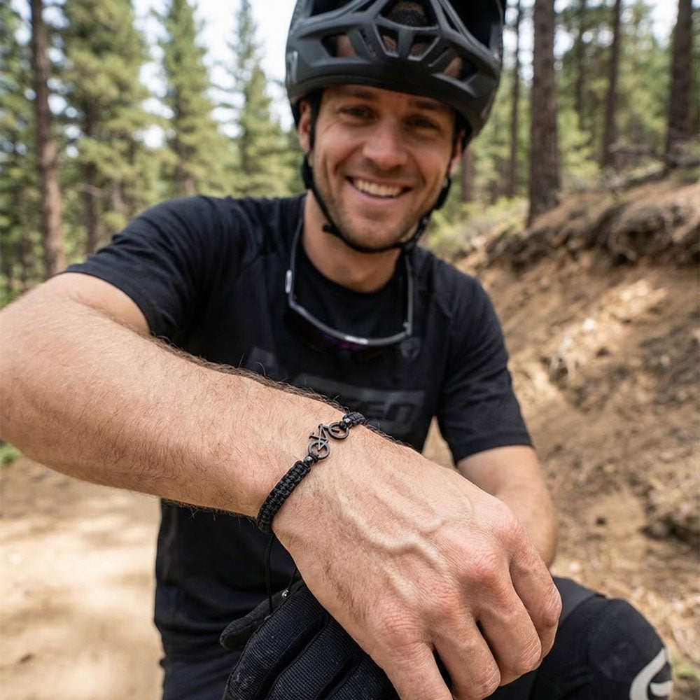 Night Black MTB Braided Pulsera