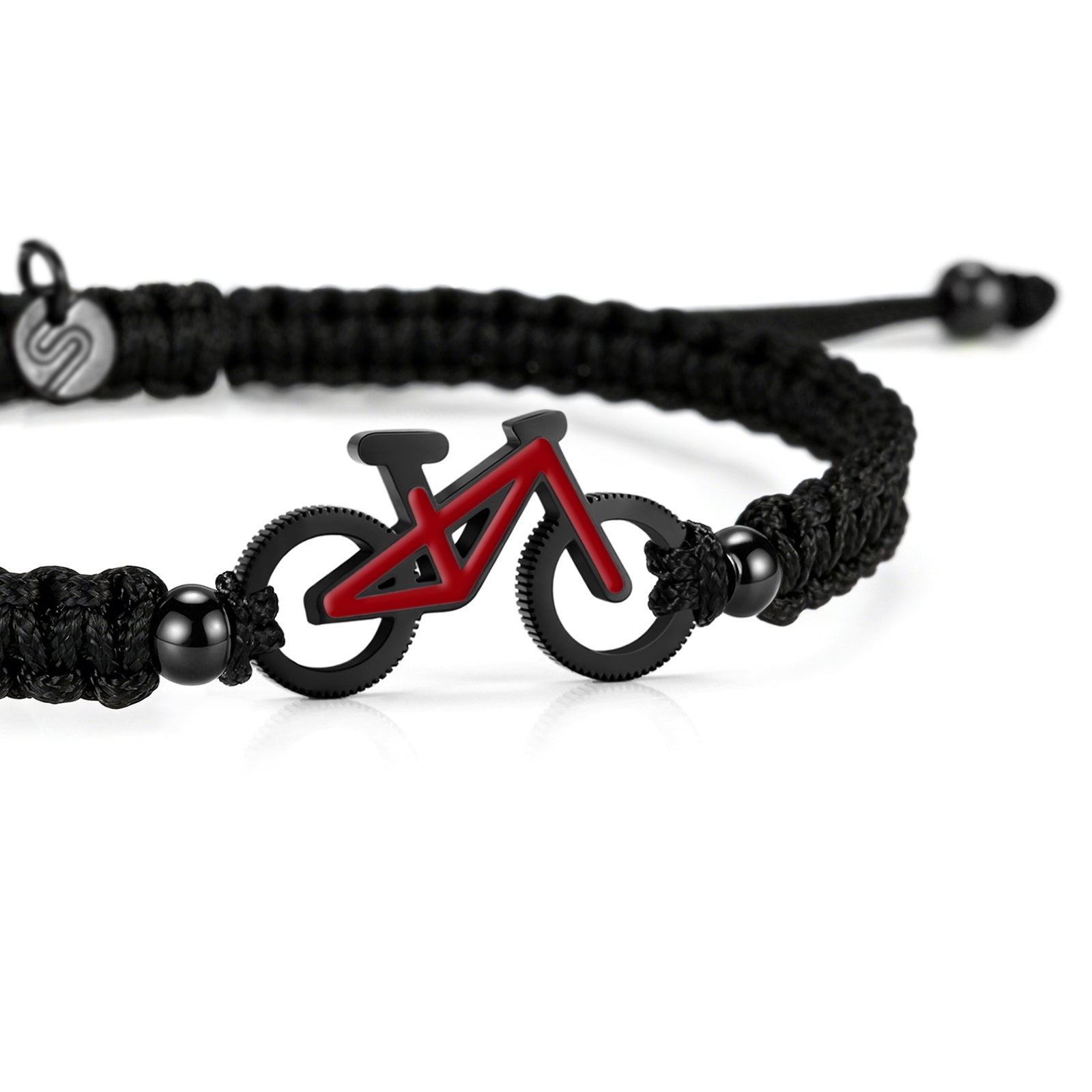 MTB Ruby Bike Braided Bracelet