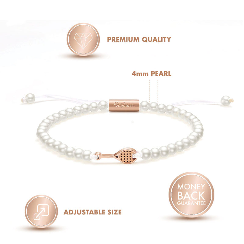 Pulsera Pearl Rose Tennis