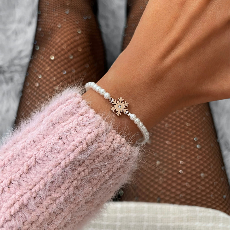 Bracciale Pearl Frozen Snowflake
