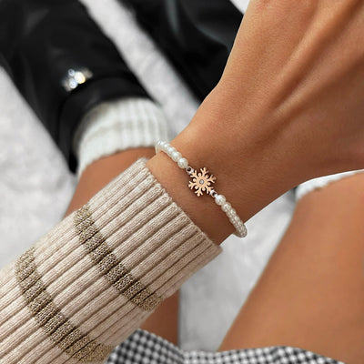 Bracciale Pearl Frozen Snowflake