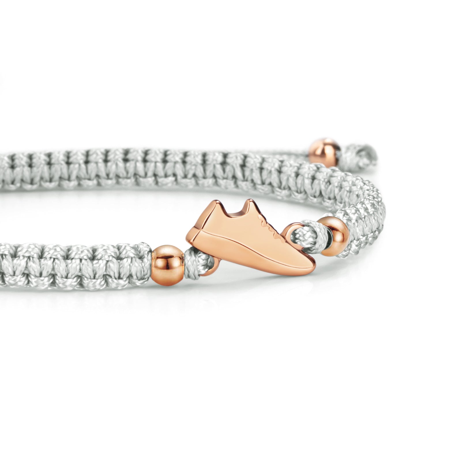 Rose Runner graues geflochtenes Armband