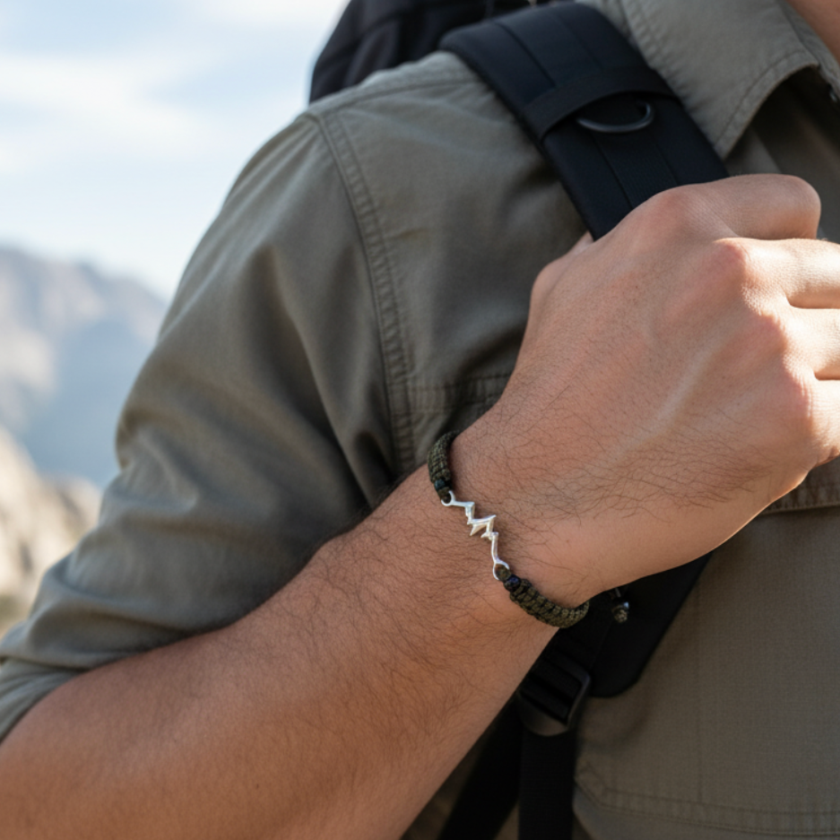 Camo Mountain Braided Bracelet