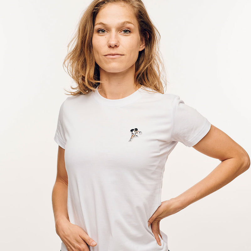 Tennis Beauty T-shirt in white