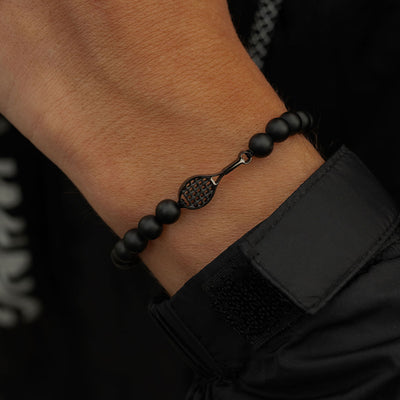 Pulsera Black Tennis Beaded 