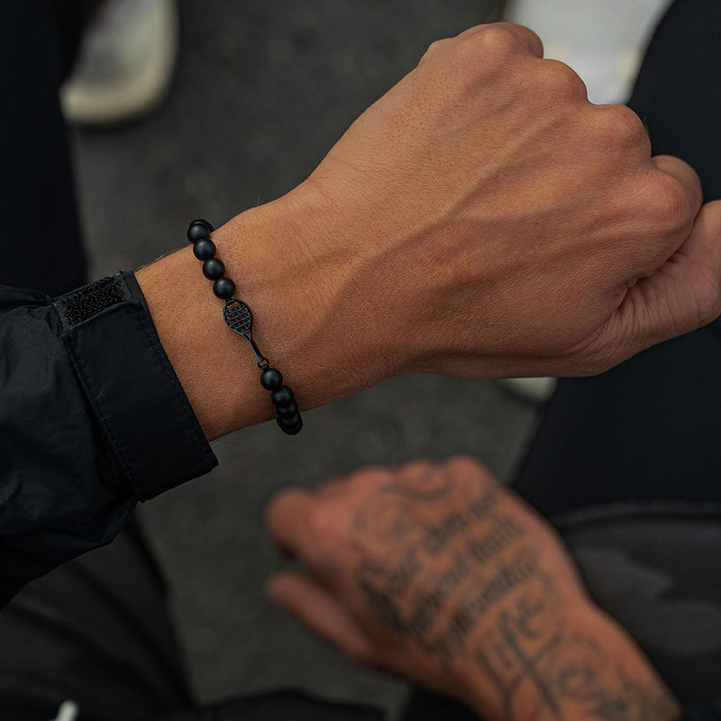 Pulsera Black Tennis Beaded 