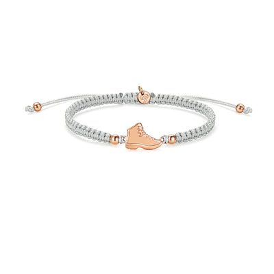Rose Explorer Grey Braided Bracelet
