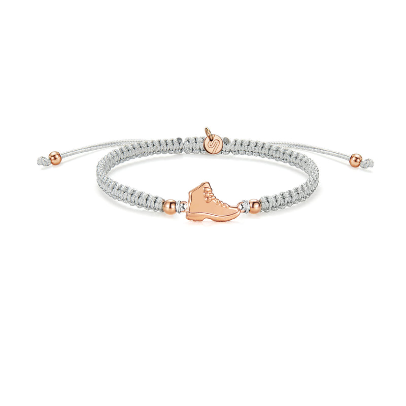 Rose Explorer Grey Braided Bracelet