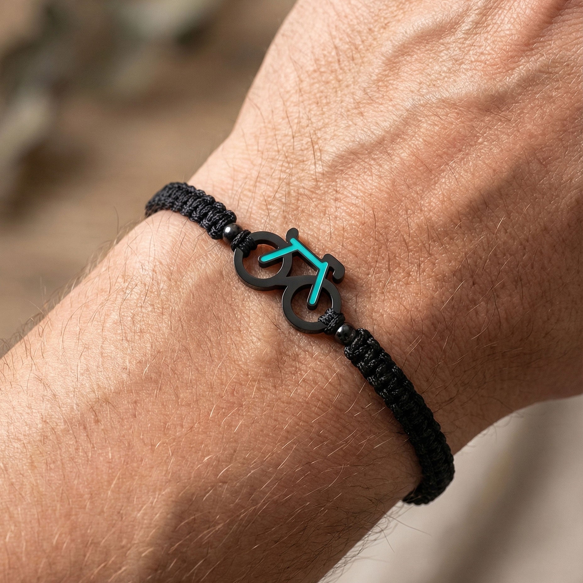 Mint Bike Braided Pulsera