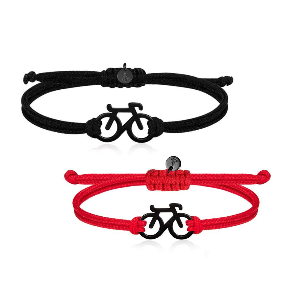 Bracelet Tressé SAILBRACE LA ROJA - Tressage Main - Ajustable Par Nœud - Longueur 24 Cm - Style Actif Et élégant - 5
