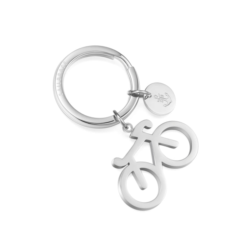Silver Bike Keychain