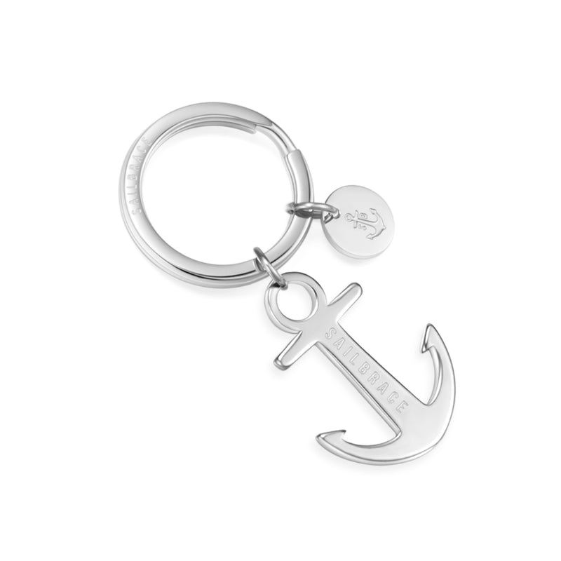 Silver Anchor Keychain
