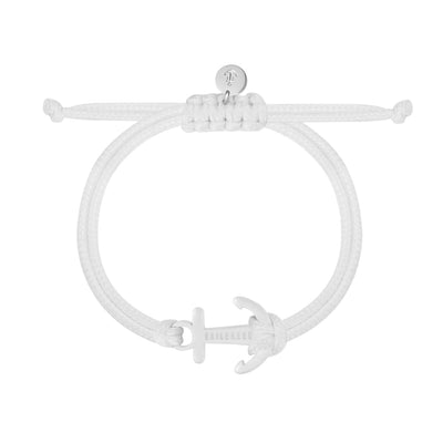 White Venture Anchor Bracelet
