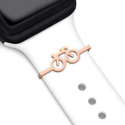 Rose Gold Bike charm + trak