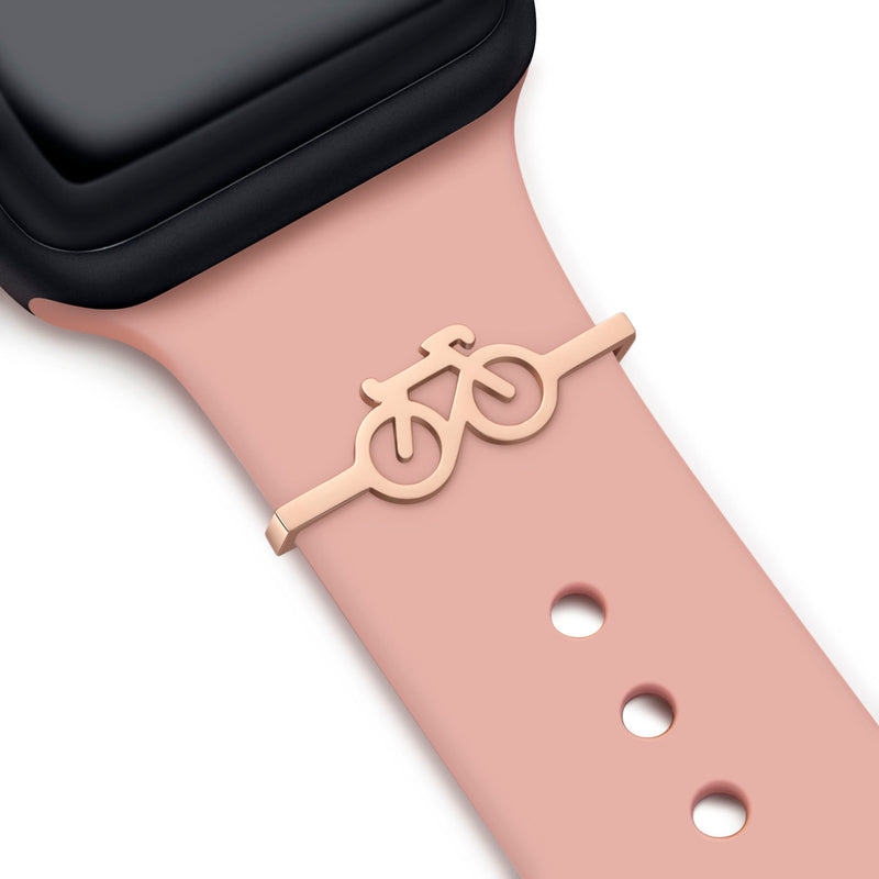 Rose Gold Bike charm + trak