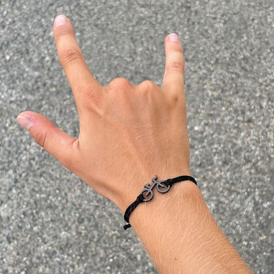 MTB Bike Black Bracelet