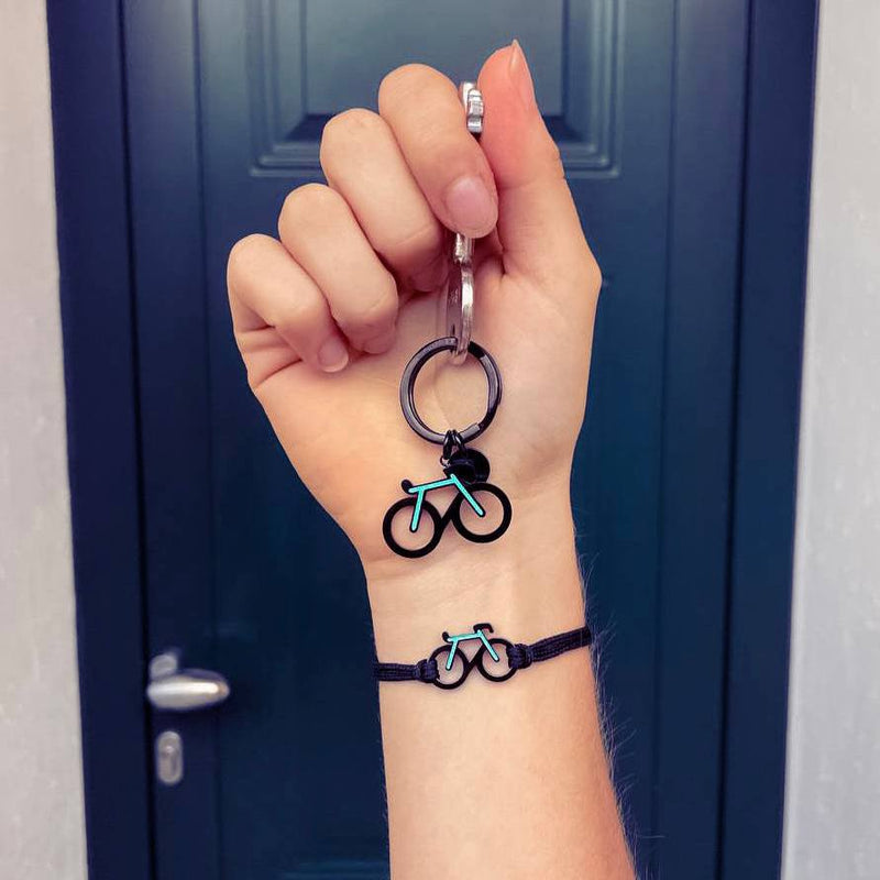 SAILBRACE Armband Schwarz MOUNTAIN - Nylon Armband Mit Gebirgs-Silhouette