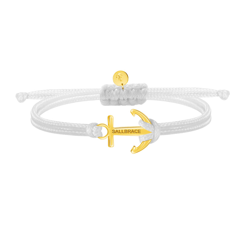 Golden Touch White Anchor zapestnica