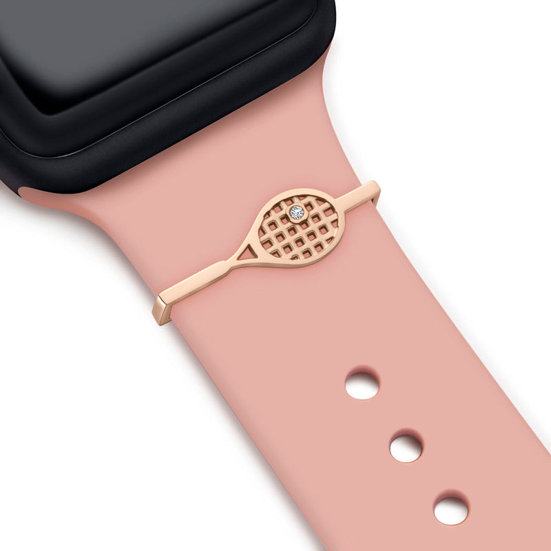 Rose Gold Tennis charm + Band