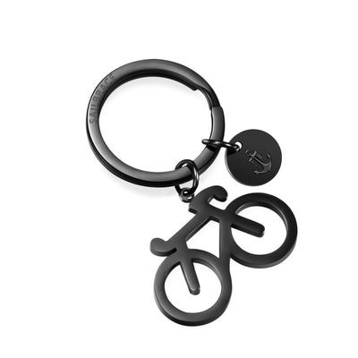 Black Bike Keychain