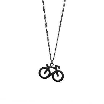 Black Bike Necklace