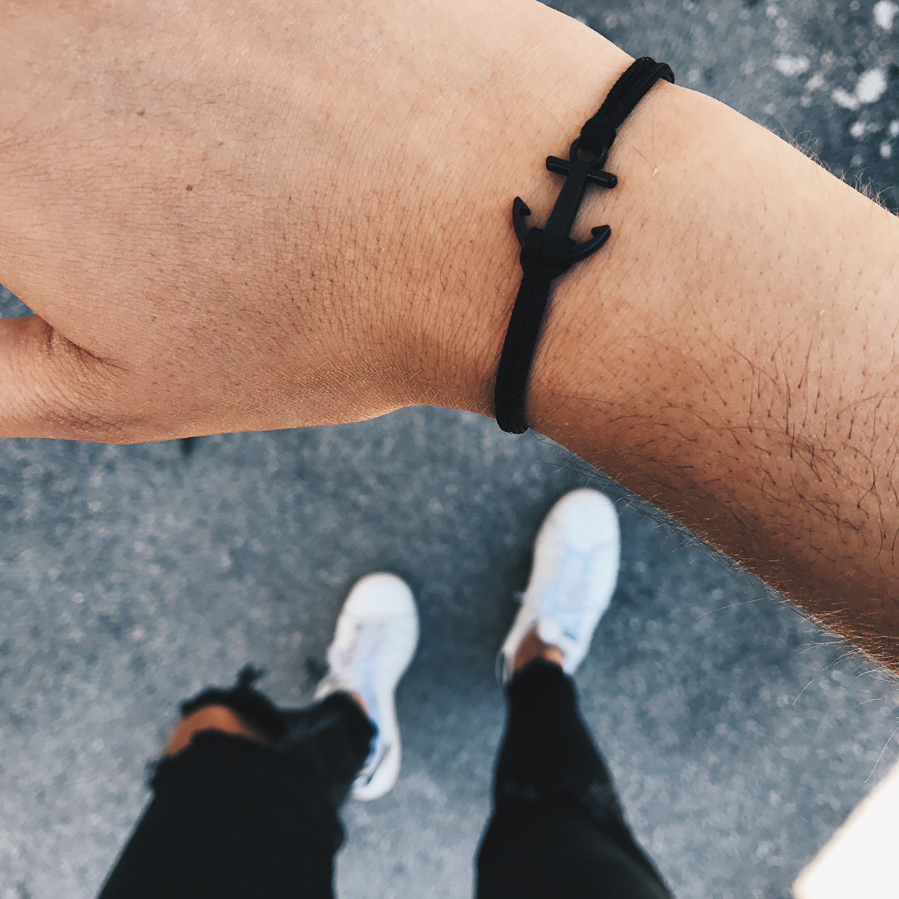 Coal Spaceblack Anchor Bracelet
