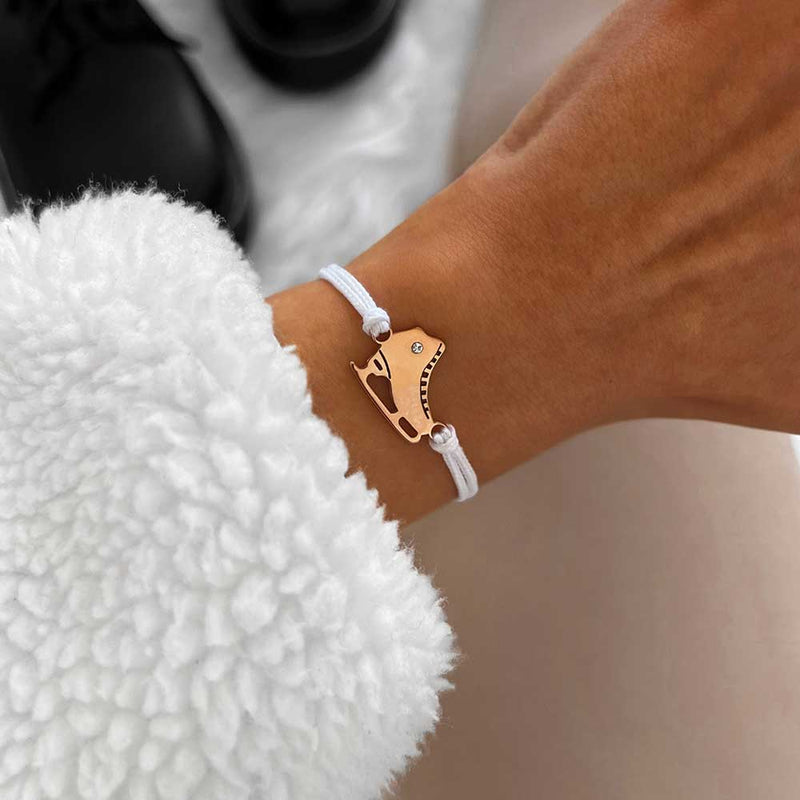 Feather Ice Skate Bracelet