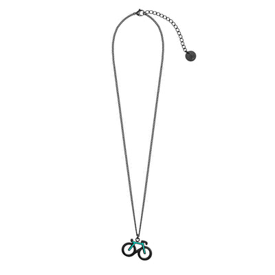 Mint Bike Necklace